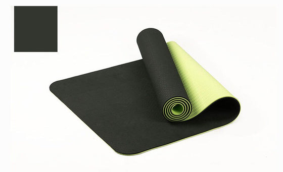 Thick Double Color Non-slip TPE Yoga Mat Quality Exercise Sport Mat