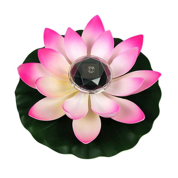 Solar Powered Lotus Lamp for Outdoor