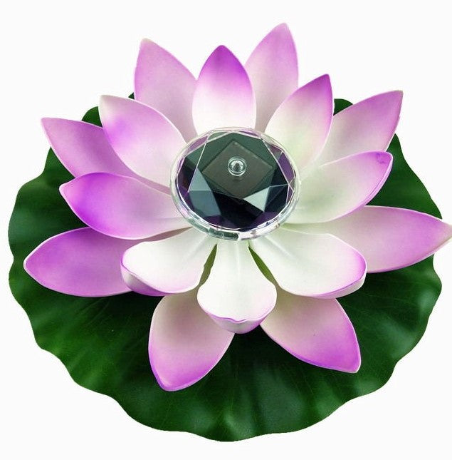 Solar Powered Lotus Lamp for Outdoor