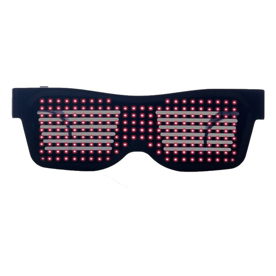 Magic Flash Led Party Glasses App Bluetooth Control Shield Luminous Glasses