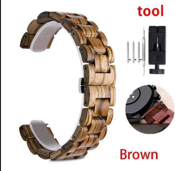 41mm 45mm 42mm 46mm Bracelet for Samsung Galaxy Watch - Band Wooden for Samsung Watch 3 - sandalwood wristband accessories