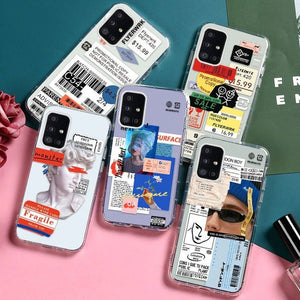 Silicon Phone Case - Samsung Galaxy S20 FE A51 A71 A21S A32 A52 A72 - Note20 Ultra A30 A50 S21 Ultra A12 A31 S21 FE M31 M51 Soft Phone Case