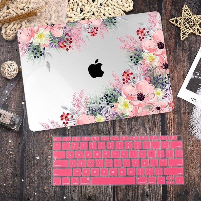 Flower Pattern Case for MacBook Air - Retina 11 12 13.3" - MacBook Pro 13 15 16 Touch Bar - MacBook A2337 A2338 A1932