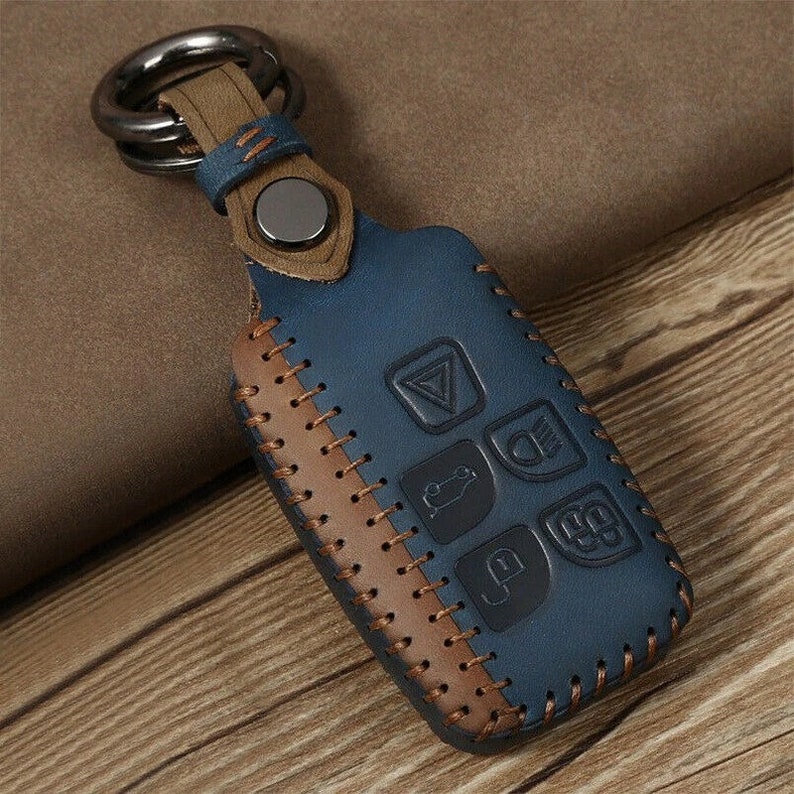 Land Rover Range Rover Smart Key Case - Remote Key Case For Jaguar Xf XJ XE XJL Xf - Key Bag For Sport Evoque Freelander - Leather Key Case