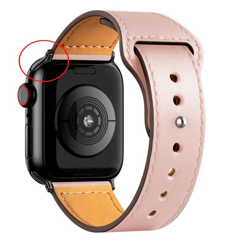 44mm 45mm 41mm 40mm 42mm 38mm Leather strap - Apple watch band - Accessories wristband cornea bracelet - iWatch series 3 4 5 6 SE 7