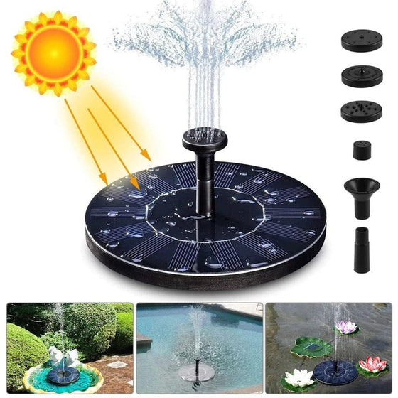 Mini Solar Fountain Pool Pond Water Fountain Garden Decoration Outdoor Bird Bath Solar Powered Outdoor Solar Fountain for Garden
