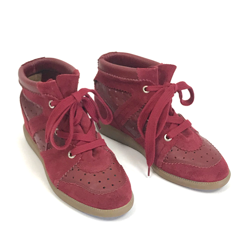 ISABEL MARANT "Betty" Burgundy size 41
