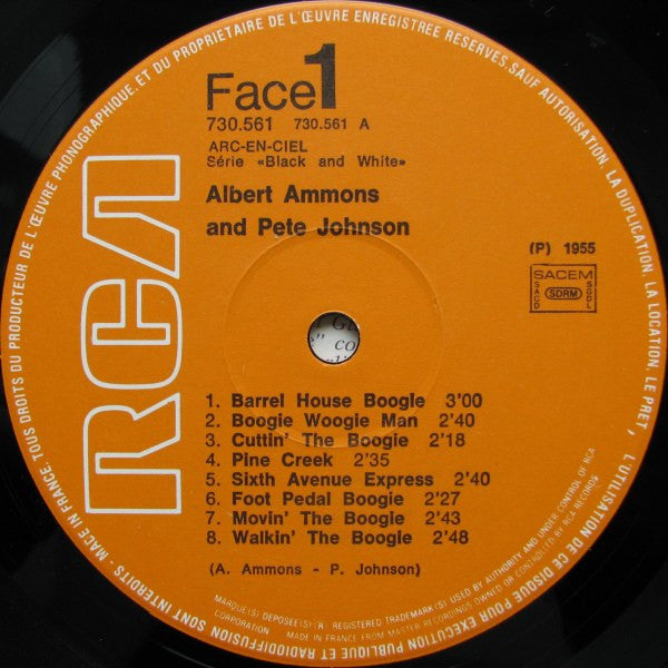 Albert Ammons - Pete Johnson / Jimmy Yancey - Boogie Woogie Man - LP