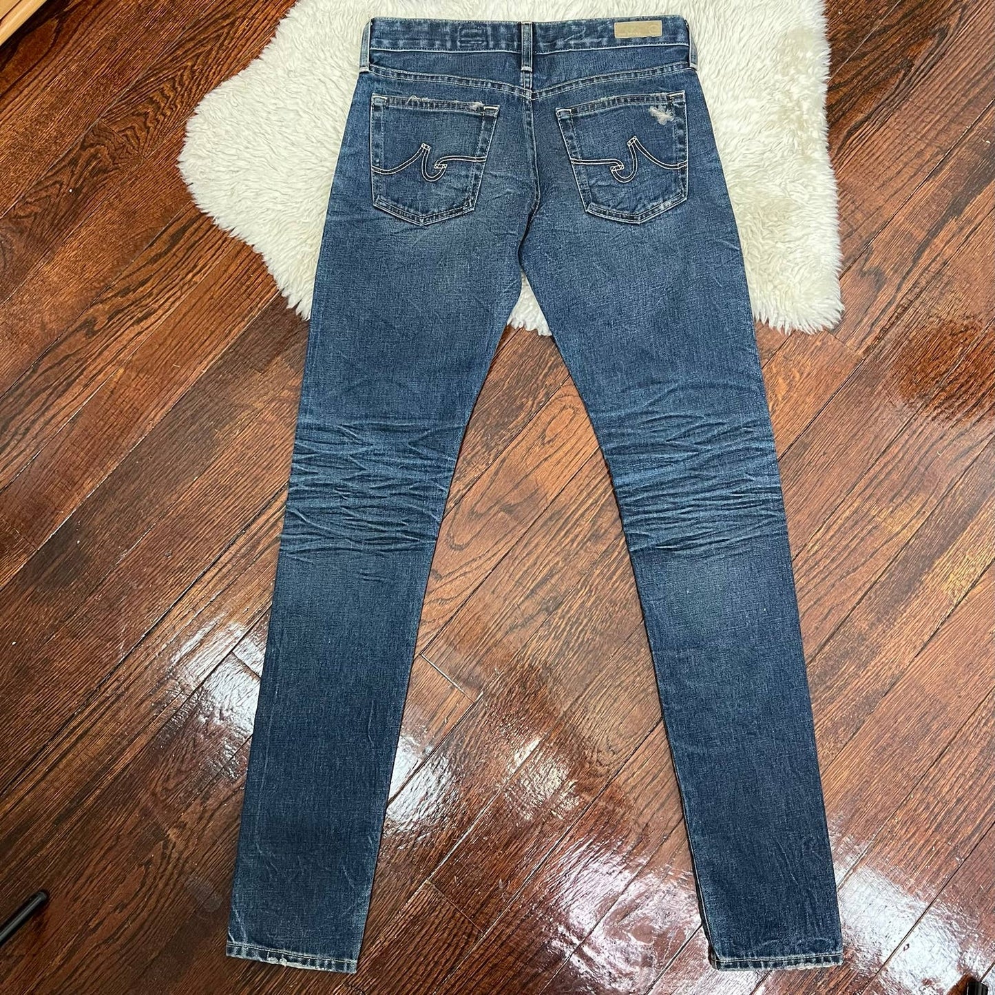 AG Adriano Goldschmied Nikki Jeans Size 27 Long NWOT Distressed Relaxed Skinny