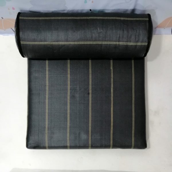Relax Floor Cushion – Black & Golden Stitches