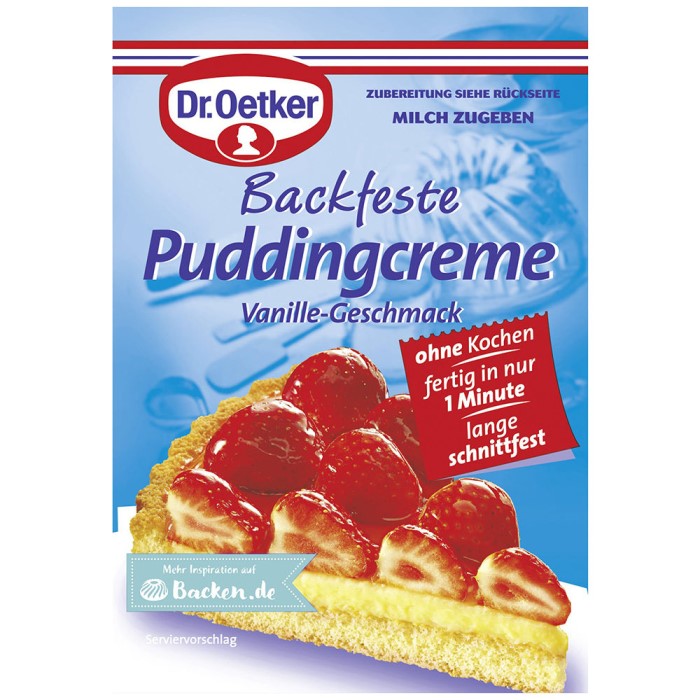 gewelddadig Tol gans Dr. Oetker Baked Custard Cream Vanilla Flavor - Brands of Germany