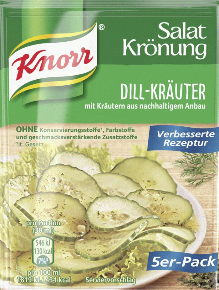 Voorstad chirurg 945 Knorr Salade Kroning Dille Kruiden Pak van 5 – Brands of Germany