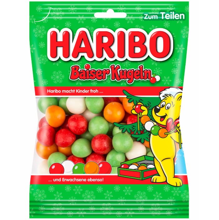amplitude stapel Eigendom Haribo meringue balls foamed sugar dragees Christmas edition 175g - Brands  of Germany