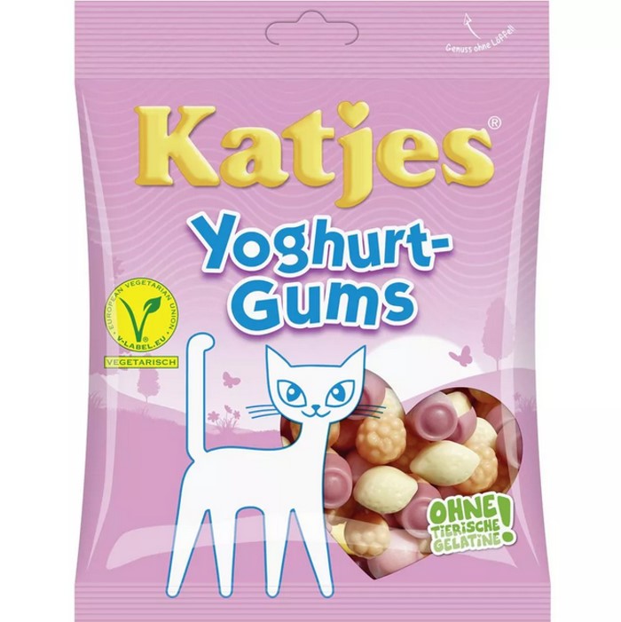 Zonnig Verplicht plein Katjes Yoghurt Gums vegetarian fruit gum 200g - Brands of Germany
