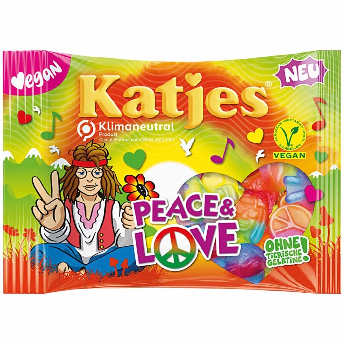 prioriteit Verslaafde Absorberend Katjes Peace & Love vegan Fruchtgummi 200g – Brands of Germany