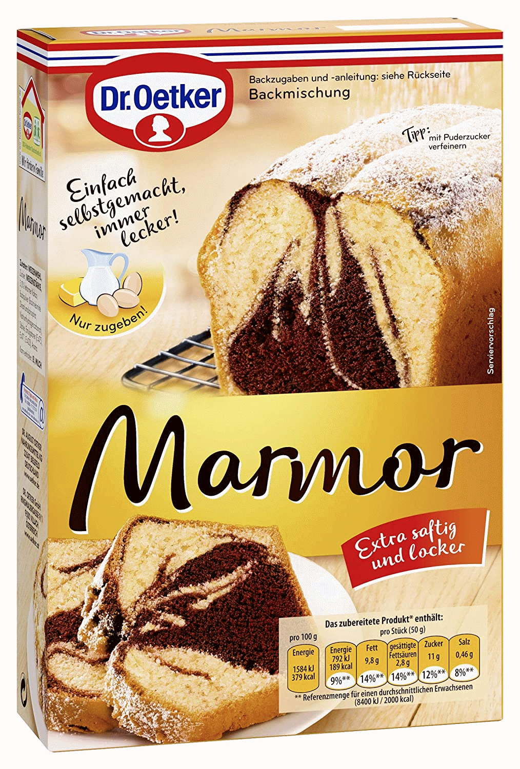 Koreaans verzonden belegd broodje Dr. Oetker marble cake mix - Brands of Germany