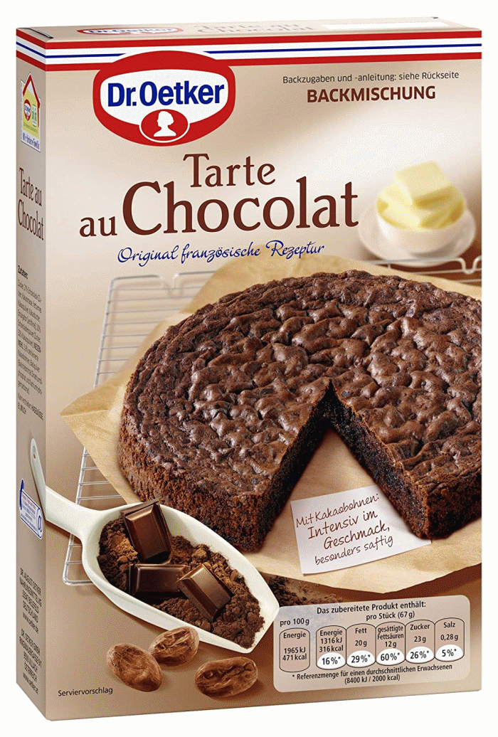 entiteit worstelen stewardess dr Oetker tarte au chocolat cake mix – Brands of Germany