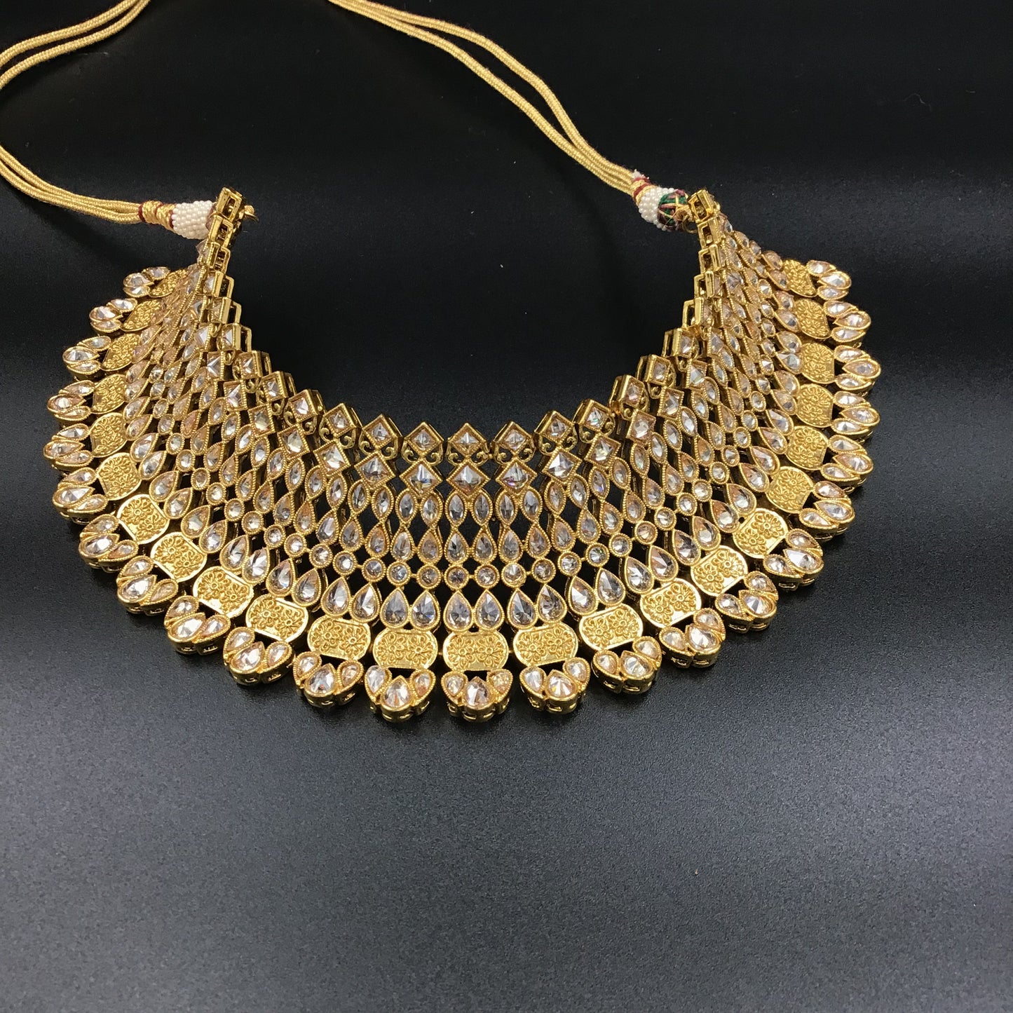 Champagne Color Bridal Choker Set 5893