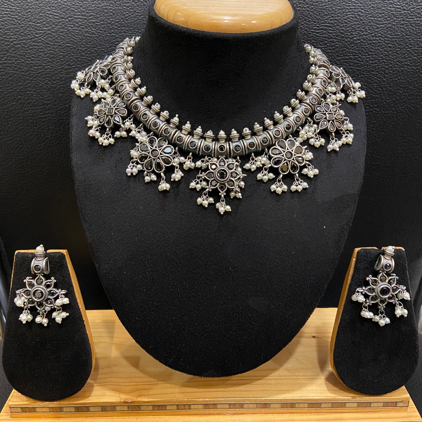 Oxidized Necklace Set 1213-69