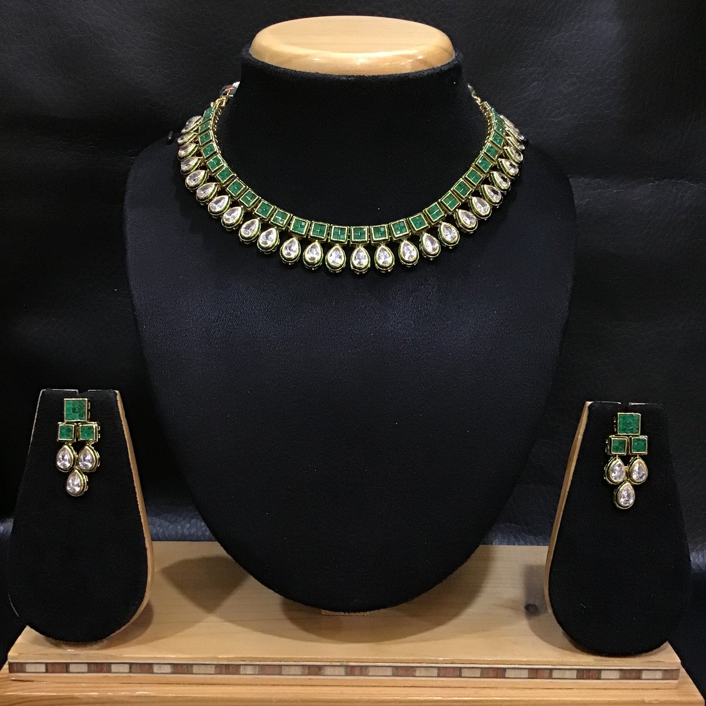 Polki Necklace Set 1505-21