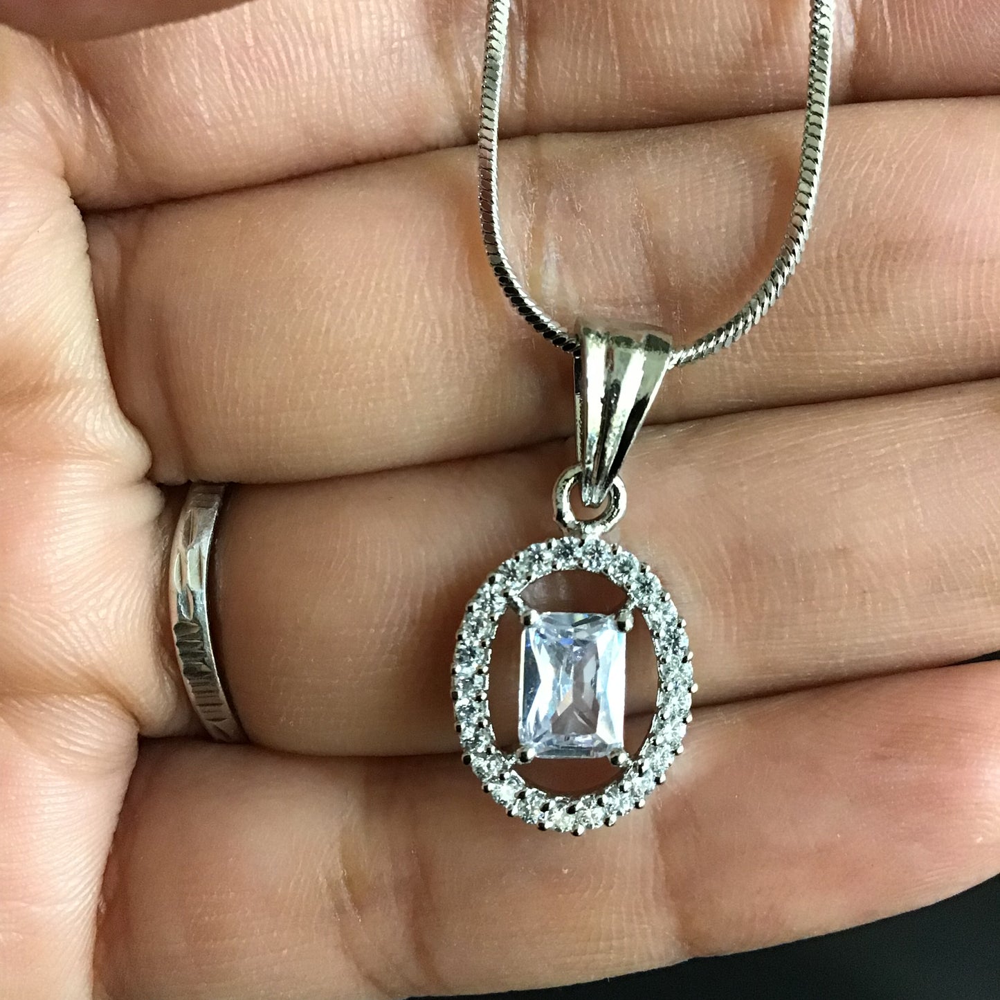 Zircon/AD Pendant Set
