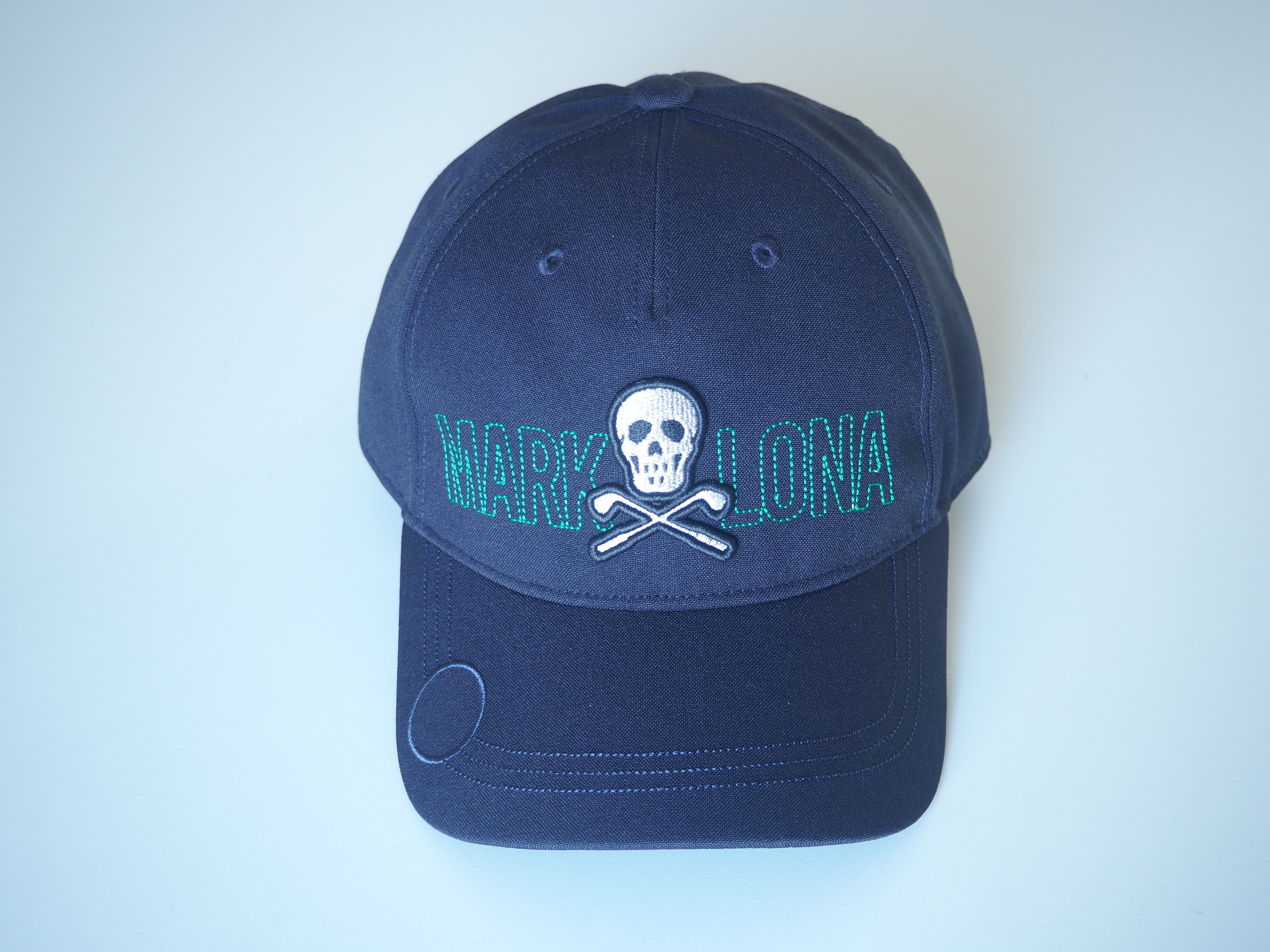 MARK&LONA（マークアンドロナ） | G.O.D Cap W/Ball Marker | MEN and WOMEN | マーカー付きキャップ  | ネイビー | ユニセックス