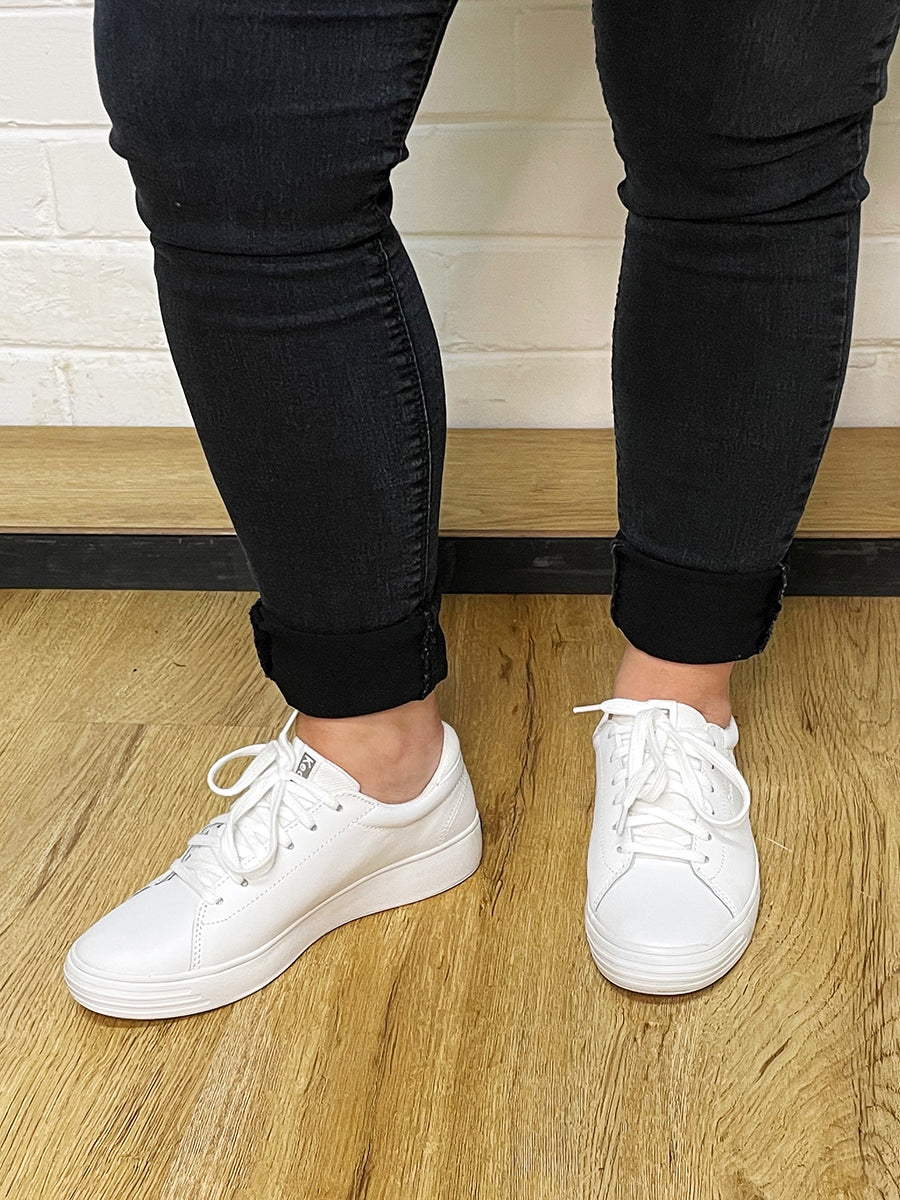 Alley leather sneaker - White – Sweet Wattle
