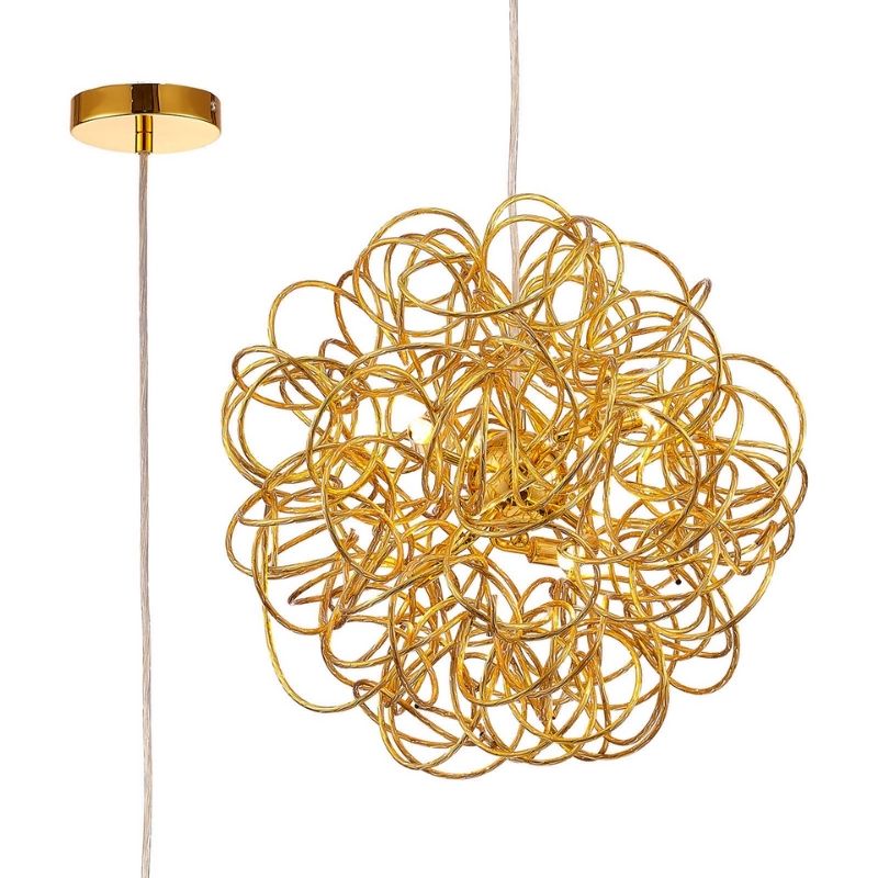 gold light pendant fitting