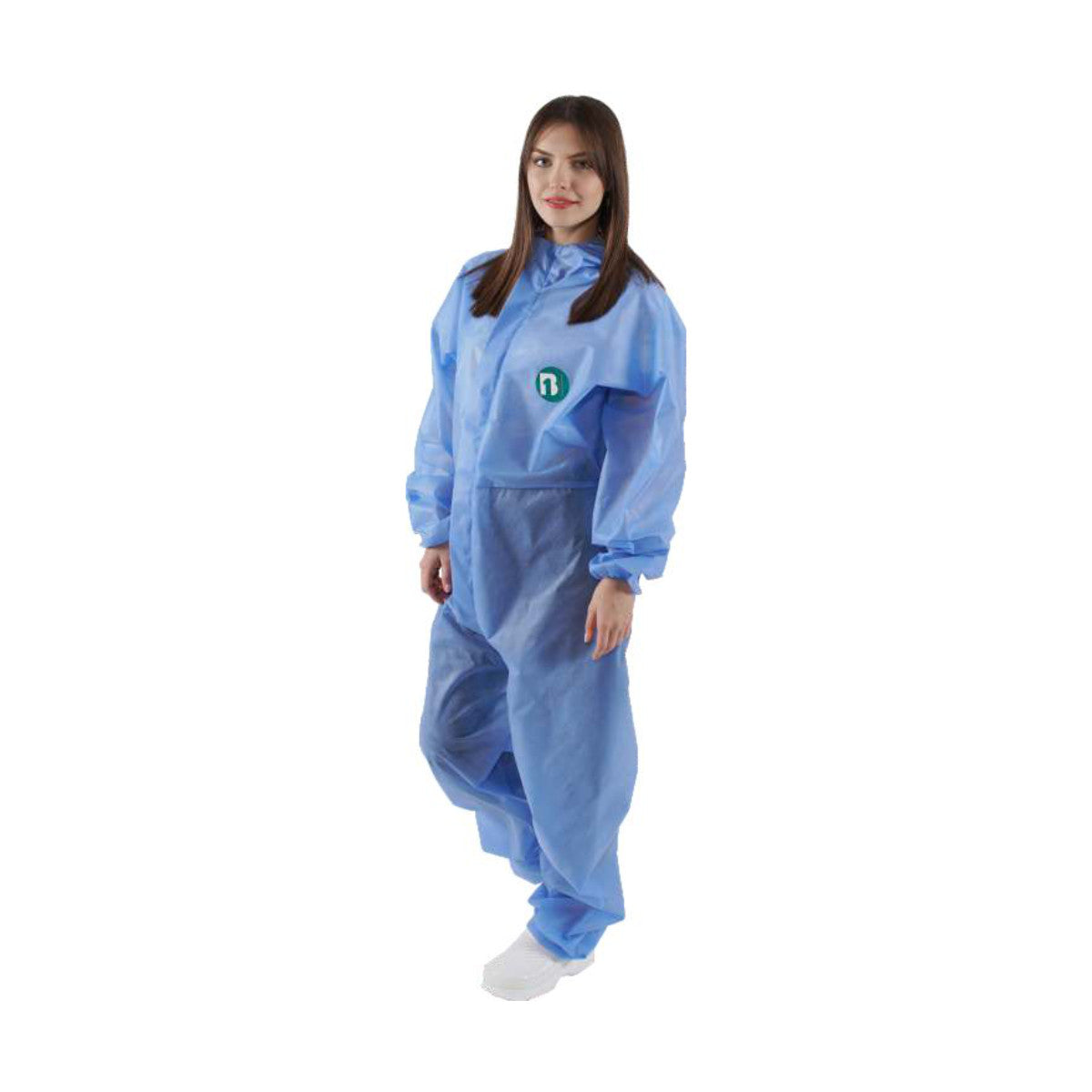 Light Blue Disposable Coverall SMS 40 Grams Suit