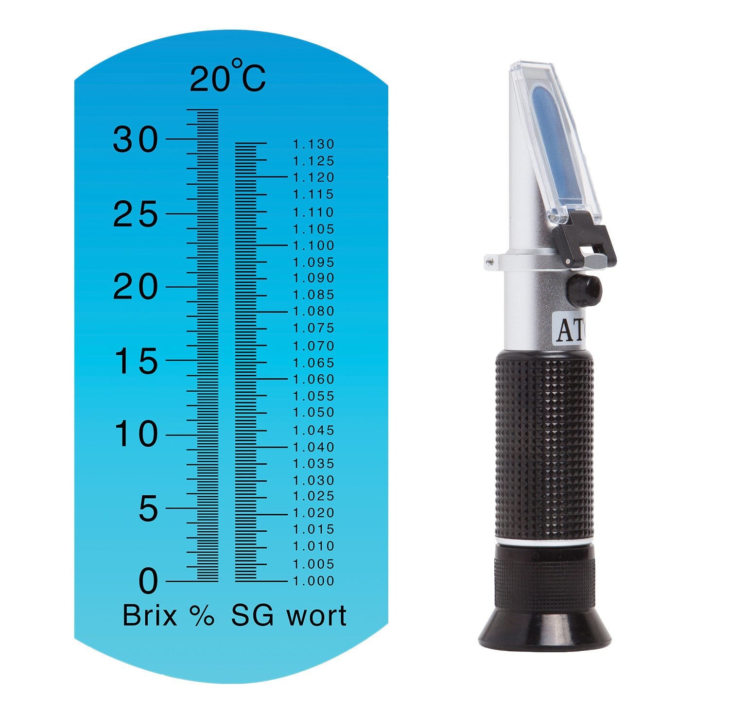 Refractometer for measuring of ABV (alcohol by volume) 