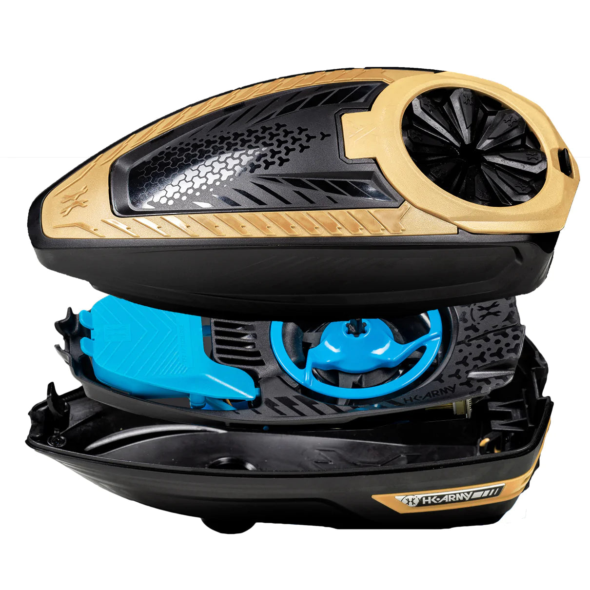 TFX 3 LOADER - BLACK/GOLD | Paintball Loader or Hopper | HK Army