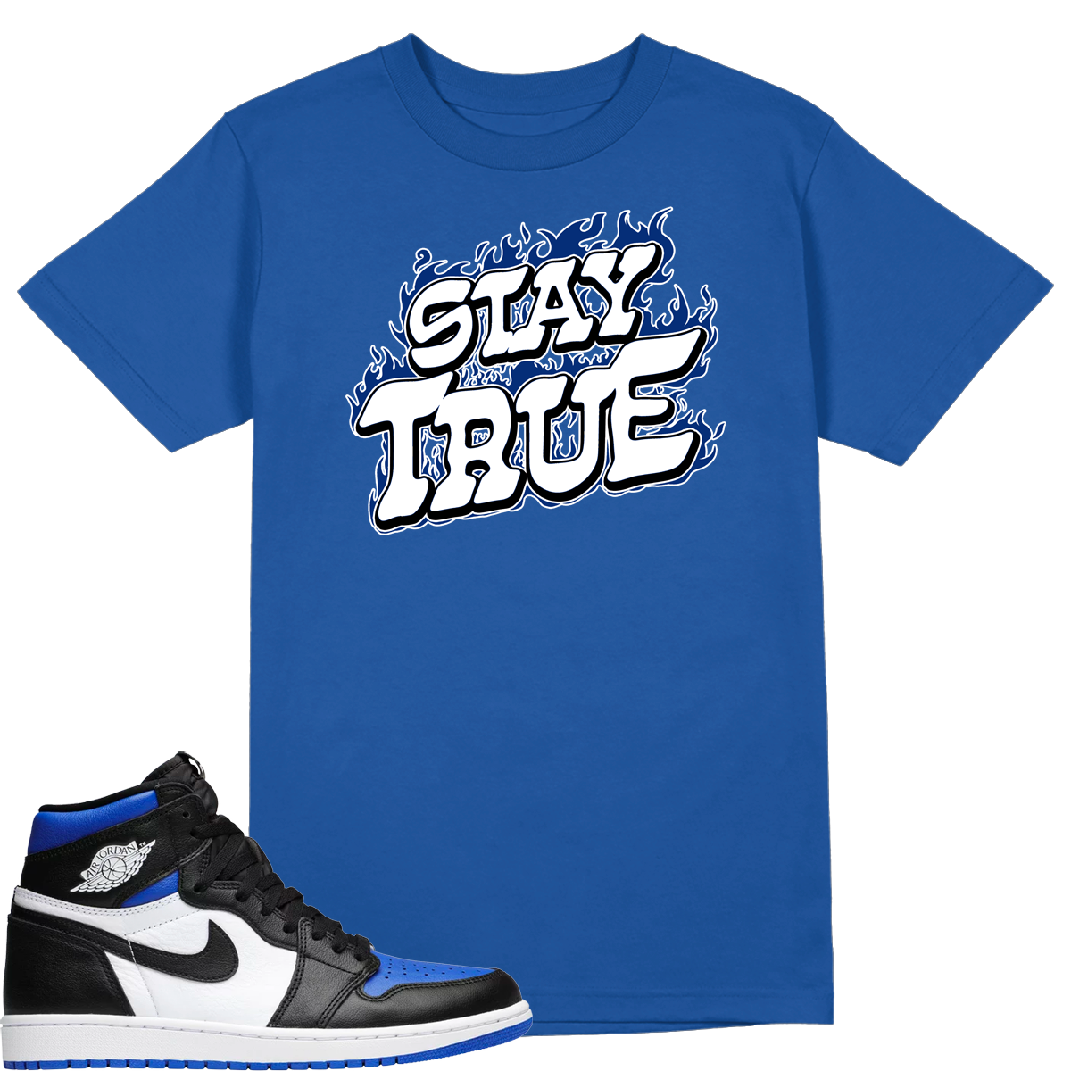 air jordan 1 retro high og royal toe shirt