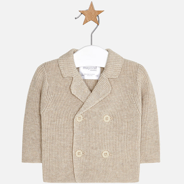 2432 Mayoral Baby Double Breasted Knit Cardigan - Oatmeal – Bubble Belly moms | babies | kids