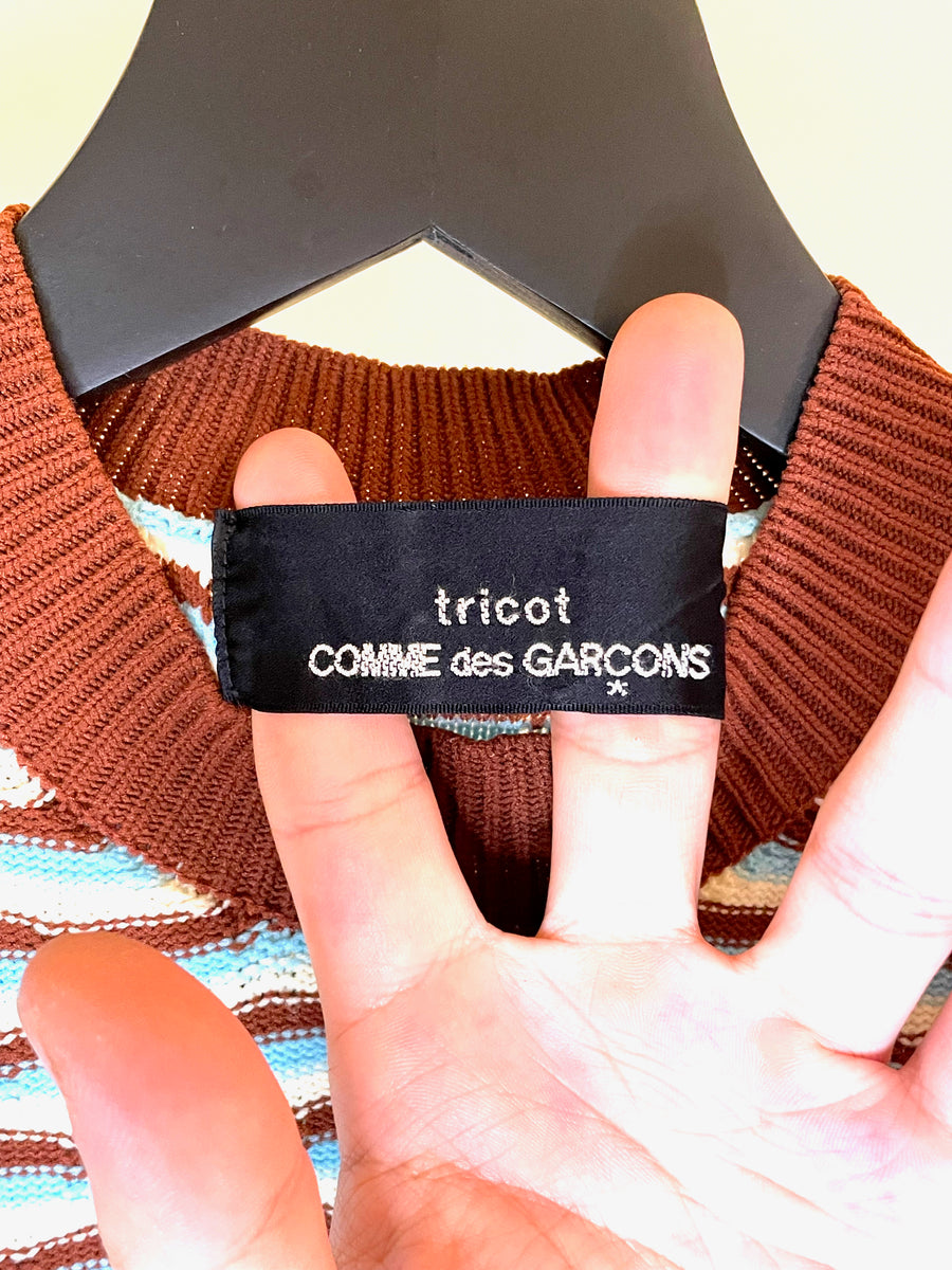 Comme des Garçons Tricot striped short sleeve knit