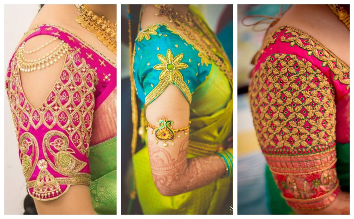 7 Stunning Blouse Designs For Silk Sarees! – Kanchipuram Lakshaya ...