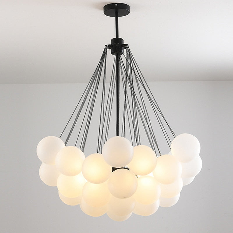 glass chandelier balls