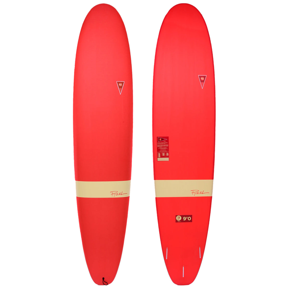 JJF by Pyzel Log Surfboard Red 9'0