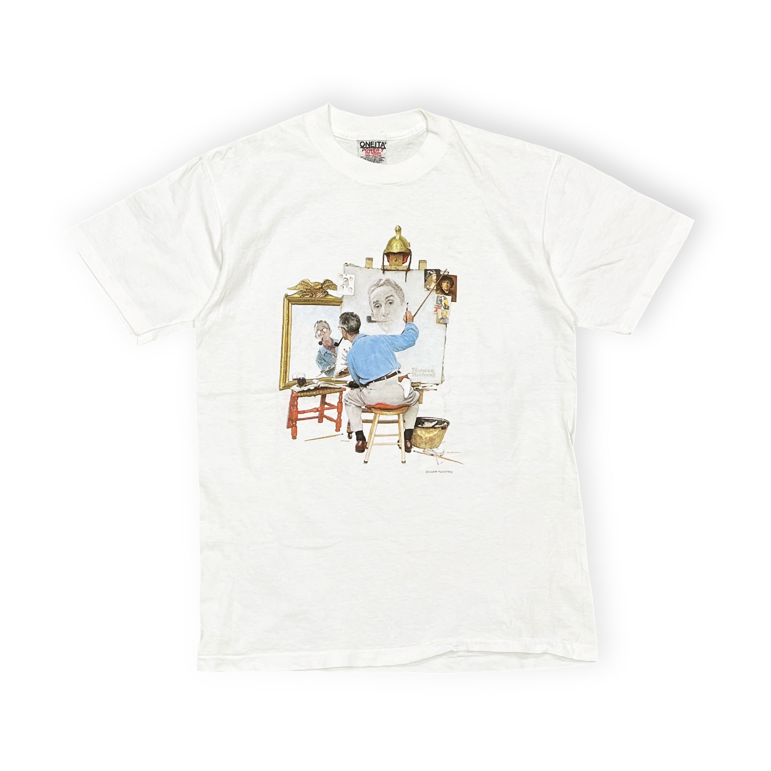 ミッキーマウス Norman Rockwell Tシャツ-