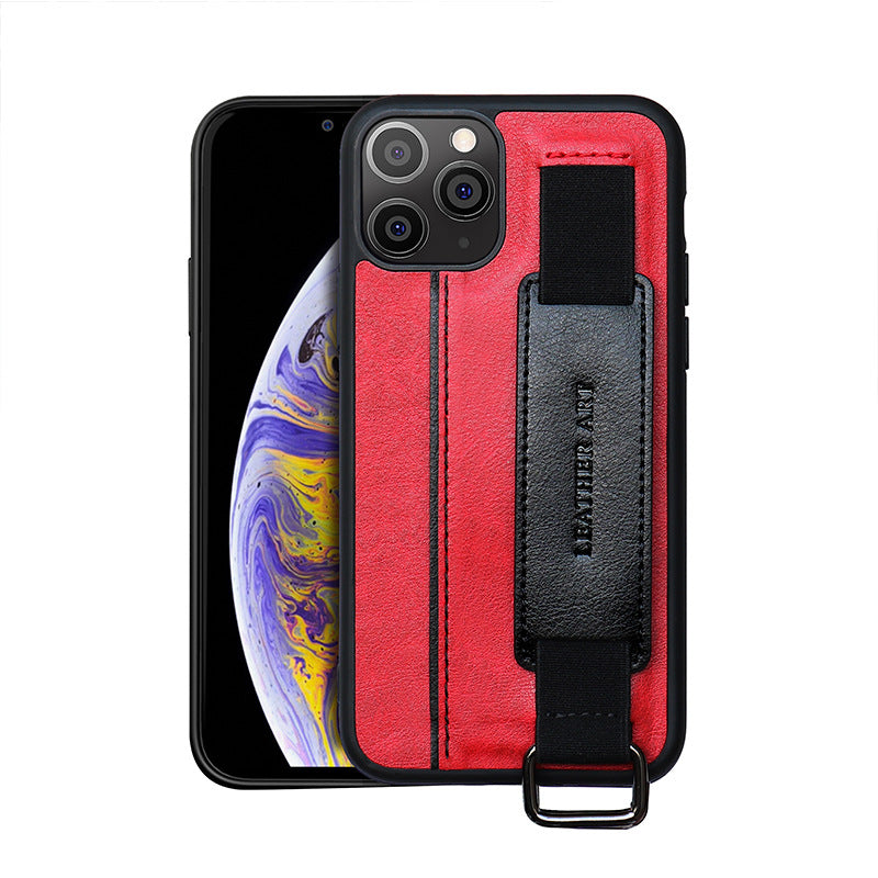 Wrist band Bracket Mobile Phone Cases iphone 12 11 13 Pro Max X XS Xr 6S 6 7 8 Plus Shockproof Leather case
