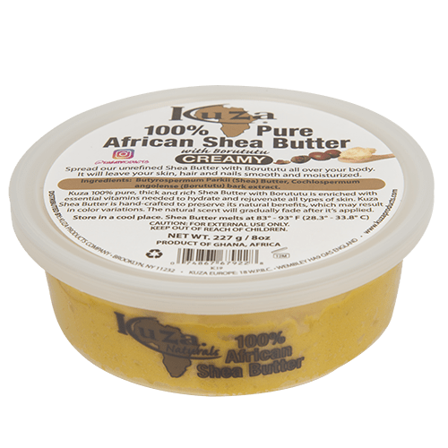 Kuza® 100% Pure African Shea Butter Borututu, Yellow, Creamy Kuza