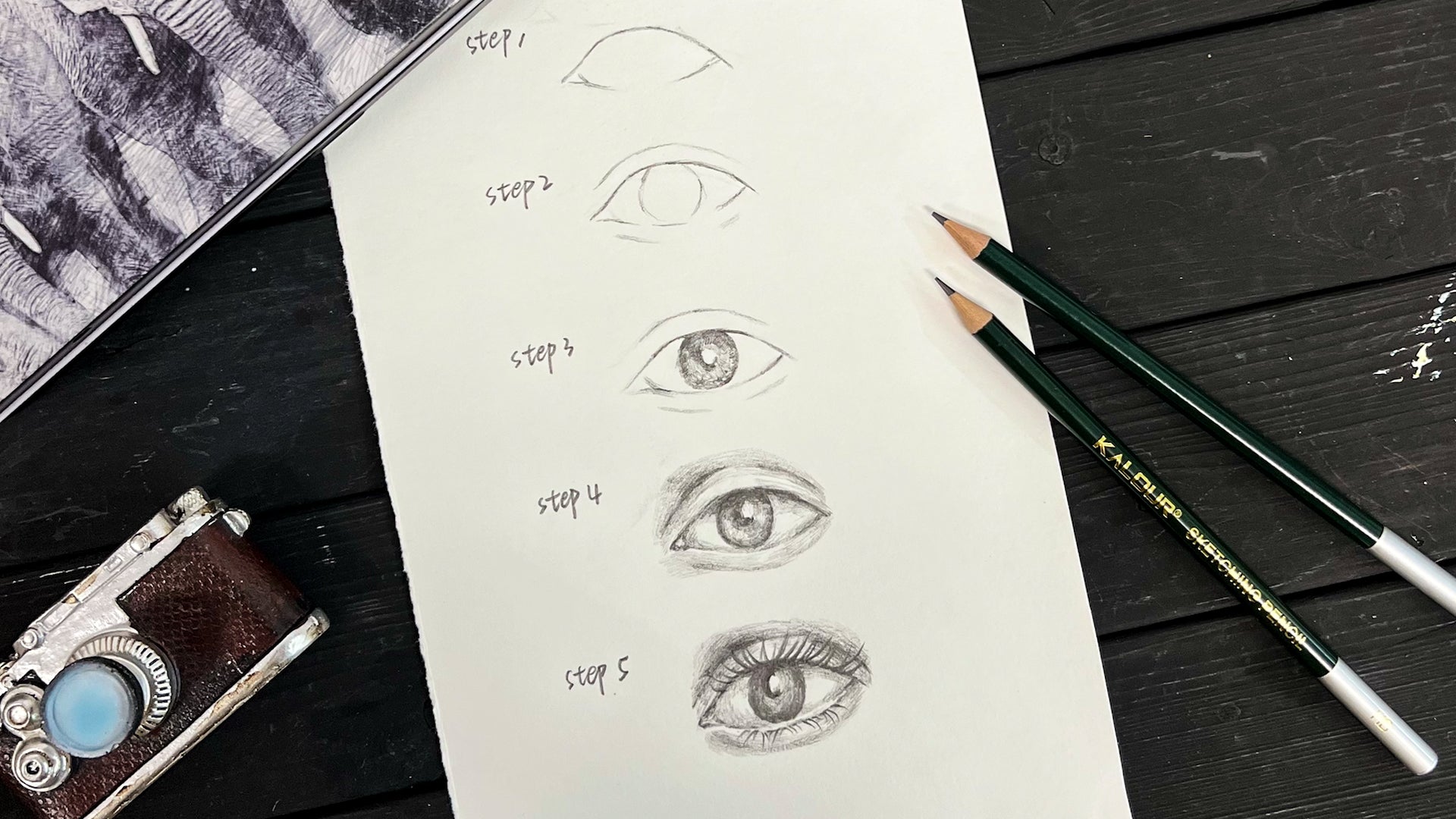 Closed Eyes Drawing - How To Draw Closed Eyes Step By Step