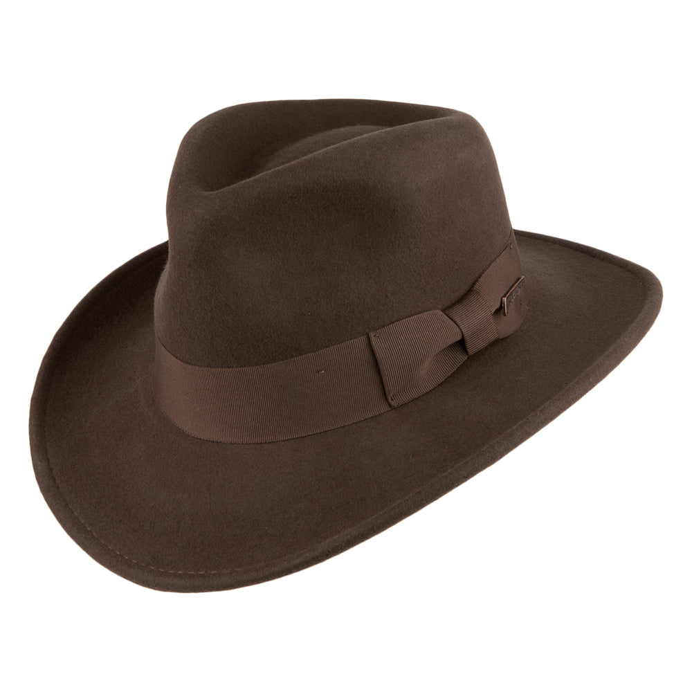 Descompostura Corrupto Rebaja Sombrero Fedora promocional Indiana Jones - Marrón – Sombreros y Gorras
