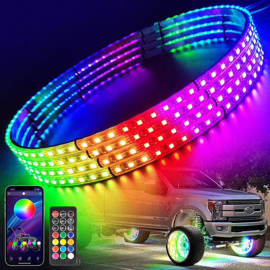 15.5 inch Dancing Color Wheel Ring Light Kit w/Turn Signal and Braking Functionand