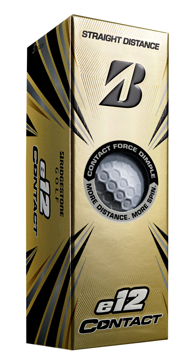 Bridgestone E12 Contact Golf Balls - 1 Sleeve – Chunky Wedge