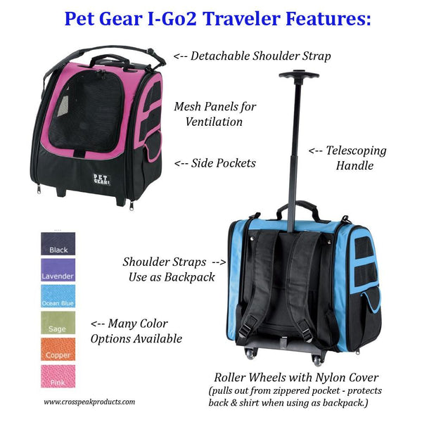 I Go2 Pet Gear Rolling Carrier