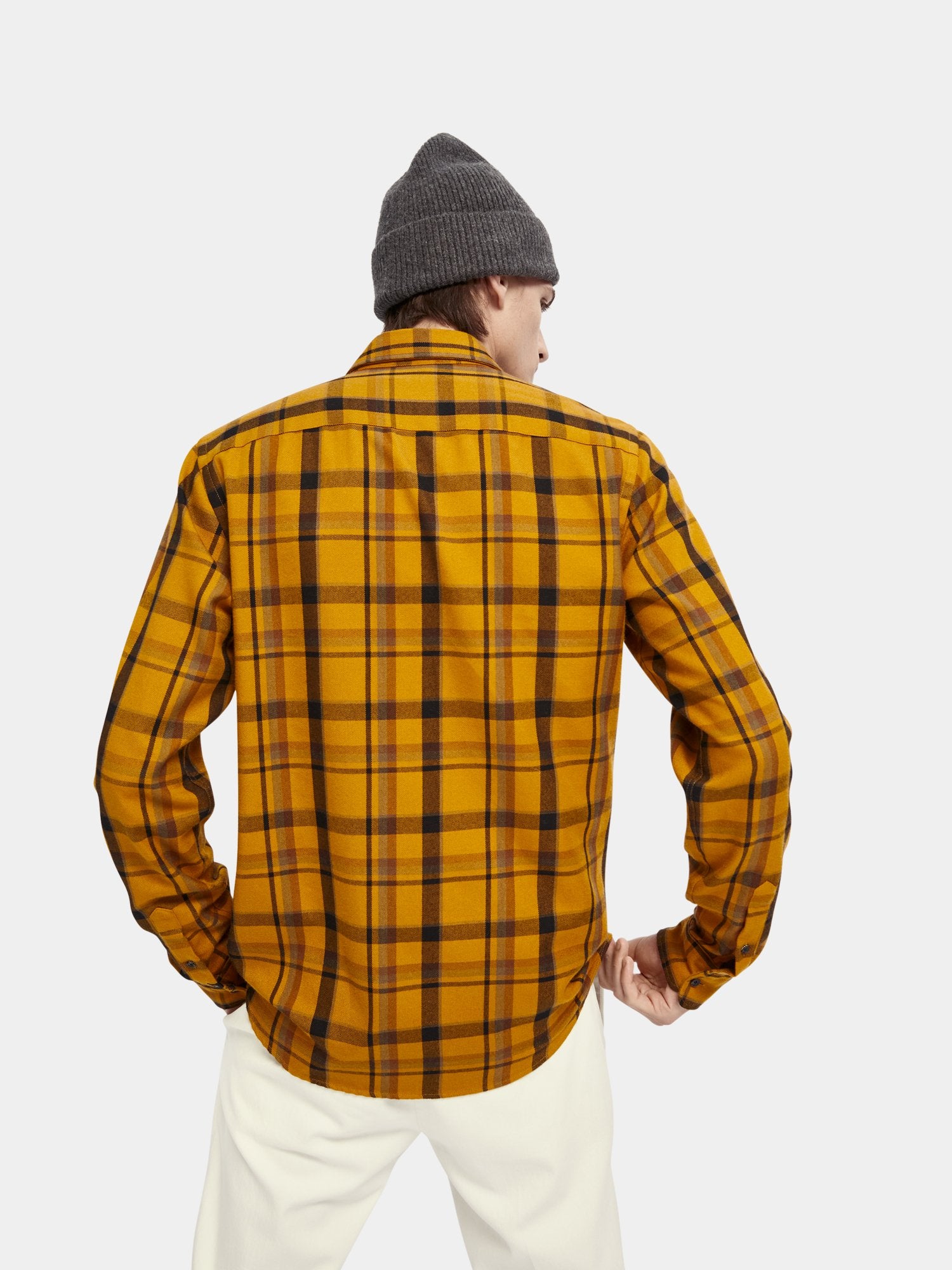 Regular fit long sleeve checked shirt - Scotch & Soda