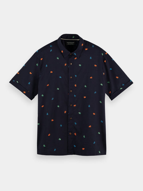 Printed short-sleeved Hawaiian shirt - Scotch & Soda