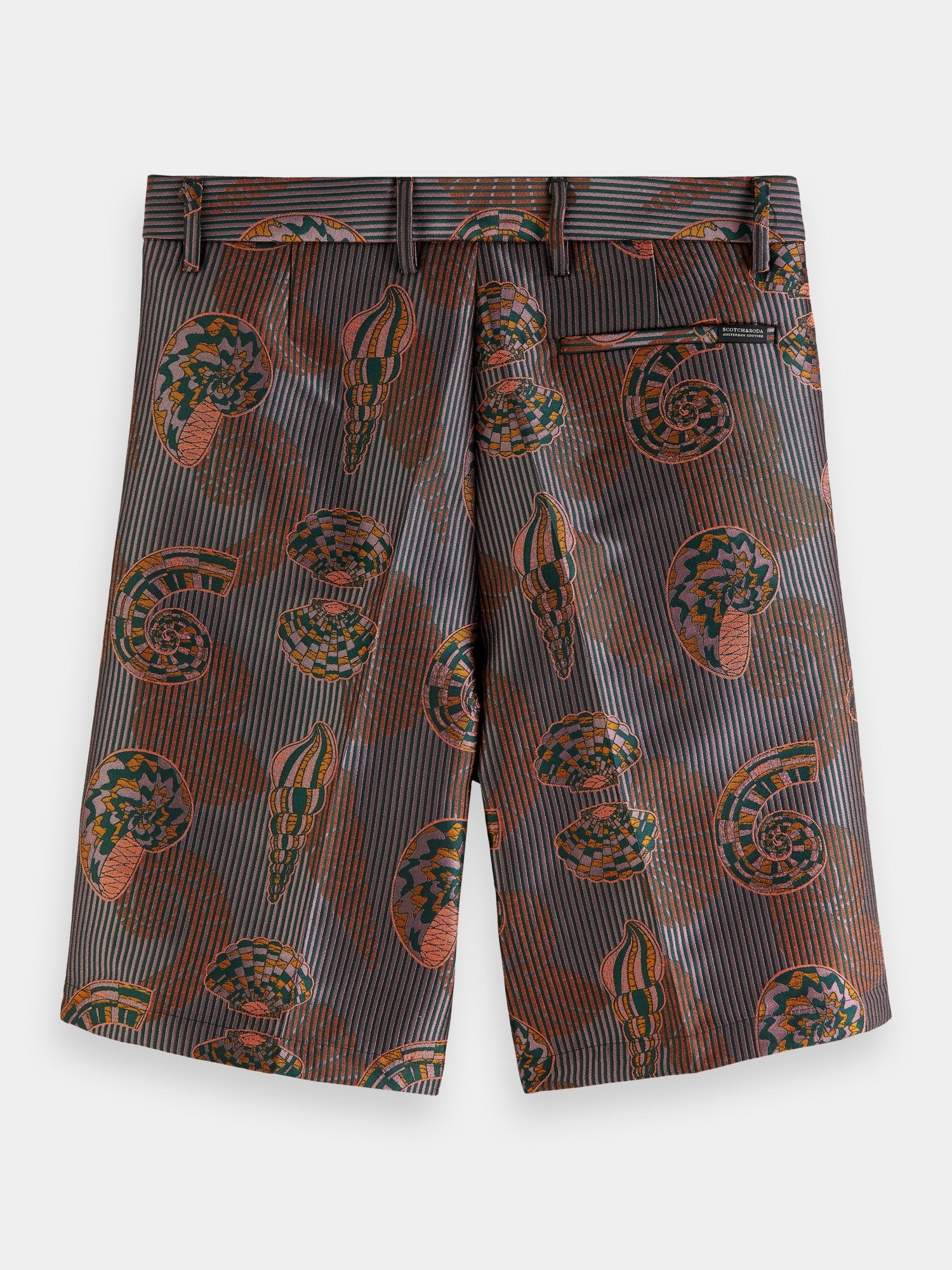 Relaxed-fit jacquard Bermuda shorts - Scotch & Soda