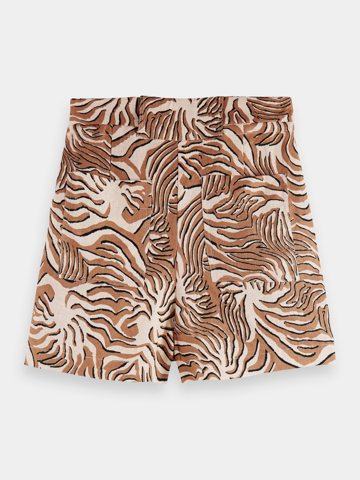 Printed linen shorts - Scotch & Soda