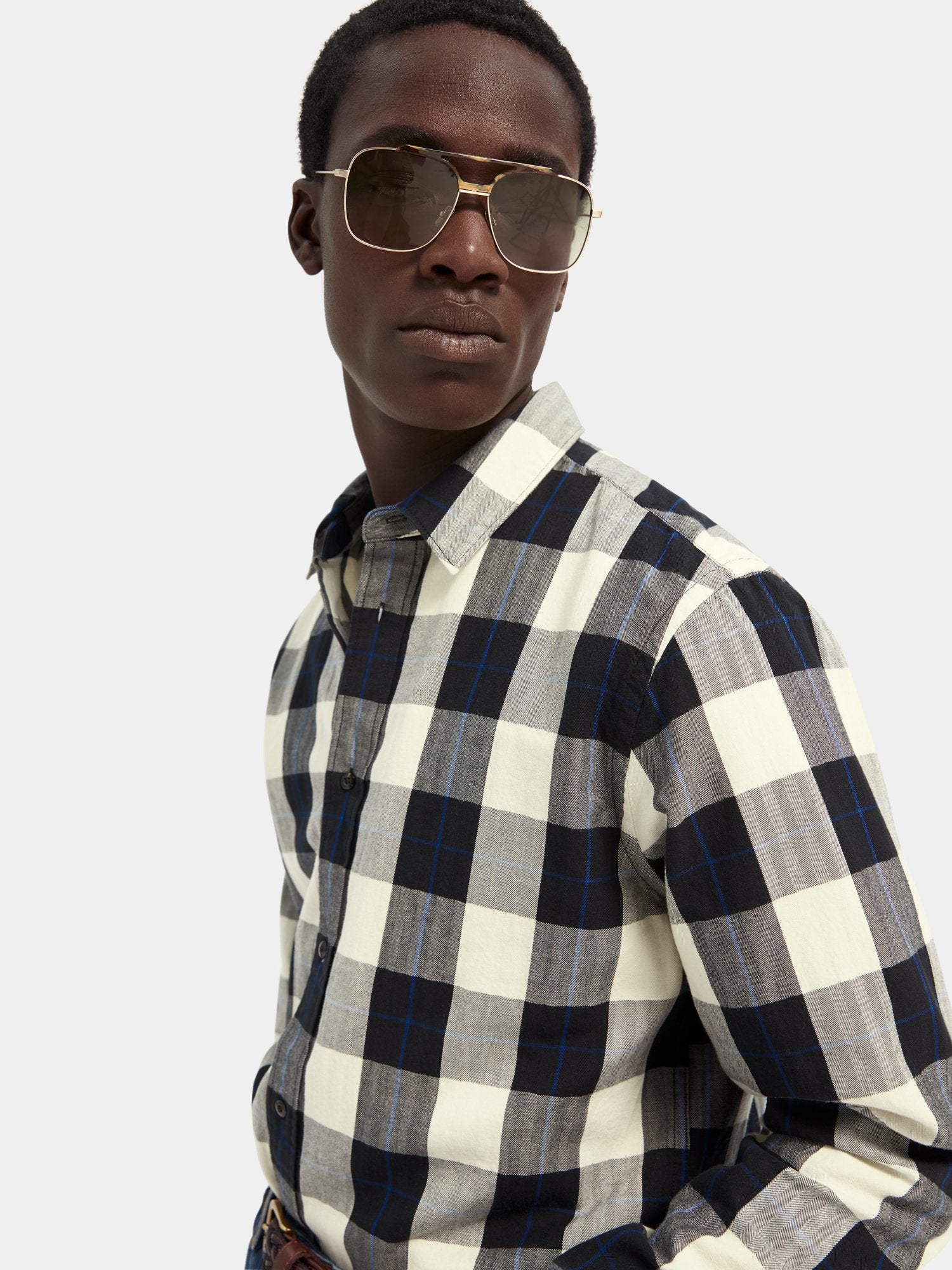 Regular fit classic check shirt 100% cotton - Scotch & Soda
